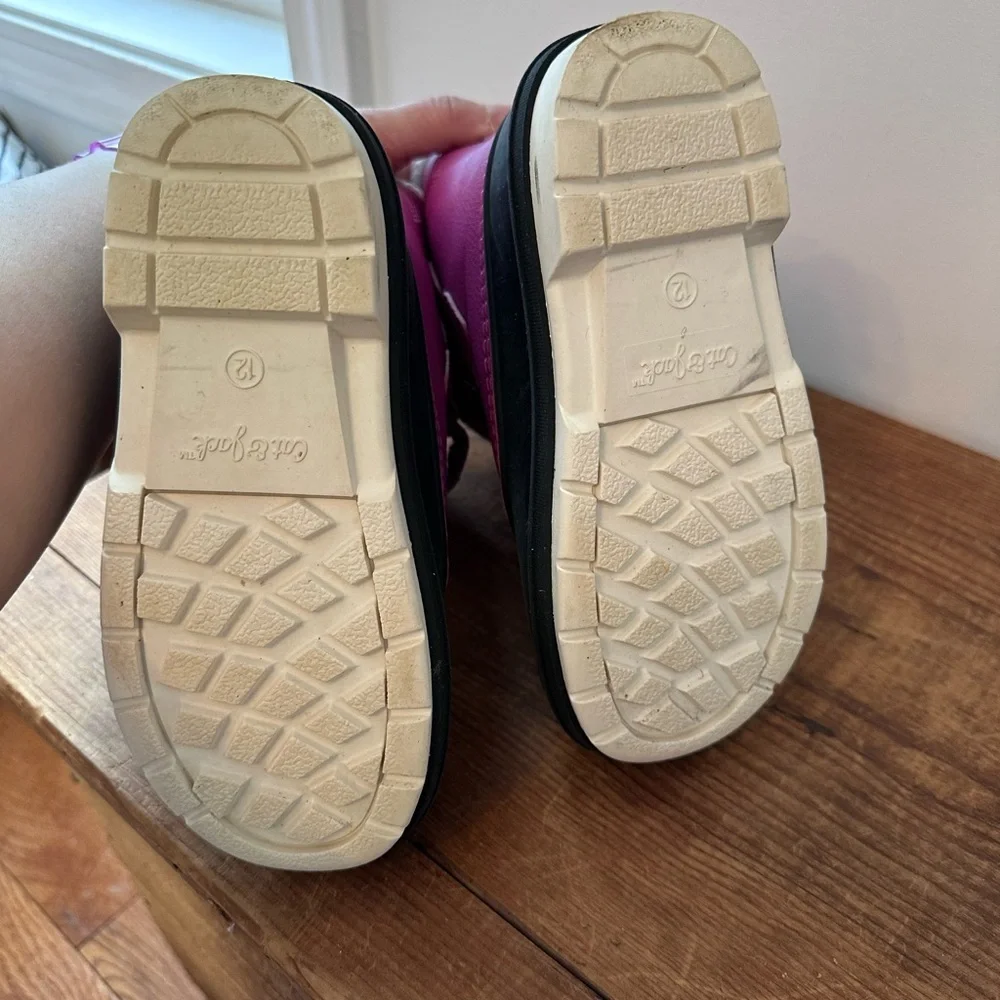 Target Kids Pink and White snow boots